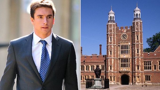 An Eton college student whose elite family lived near the Houses of Parliament, has been spared jail after sharing horrific images and videos of baby rape with his peers.