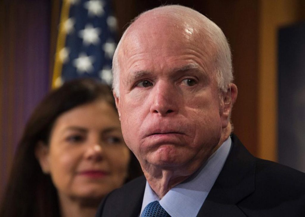 John McCain says the New World Order is under enormous strain