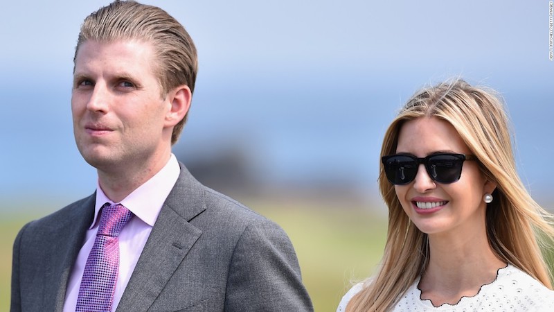 Eric Trump confirmed that President Trump’s decision to bomb a Syrian airbase to punish Assad for an alleged chemical weapons attack last week was ordered by his sister Ivanka.