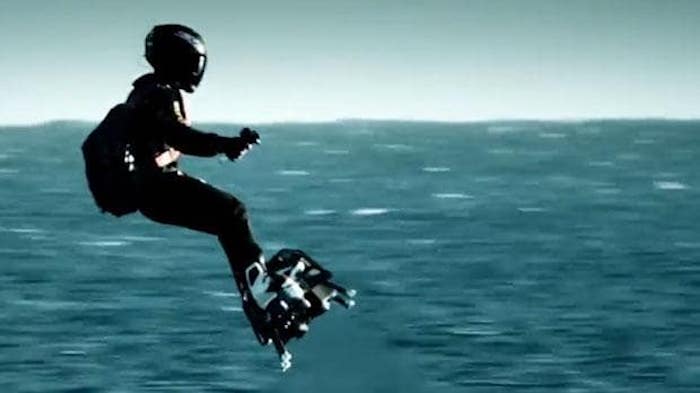French inventor flies hover-board over Atlantic ocean