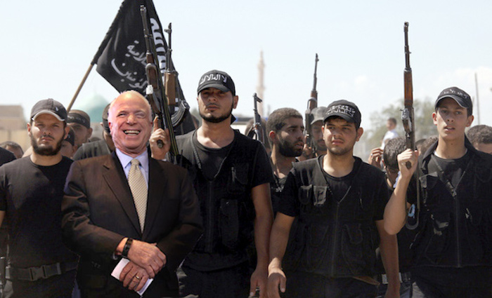John McCain caught visiting Syria shortly before chemical weapons attack