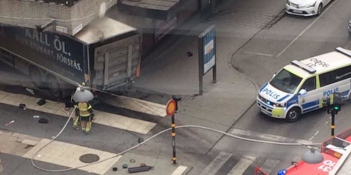 Terrorist drives truck into public in Stockholm, Sweden
