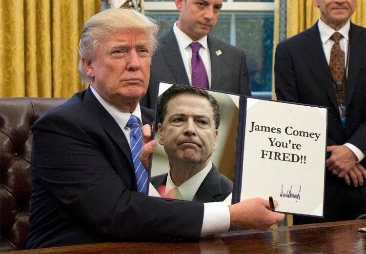 President Donald Trump has fired FBI Director James Comey due to a lack of public trust and confidence in him, according to a statement from White House spokesman Sean Spicer.