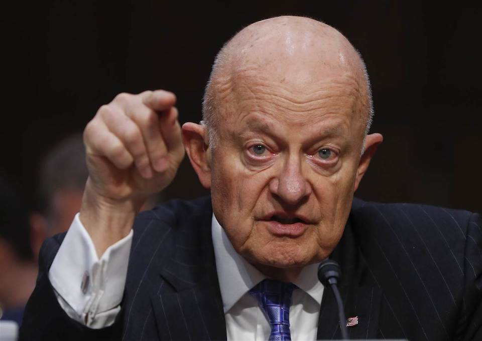 James Clapper claims Russia and Trump collusion stories are pure fantasy