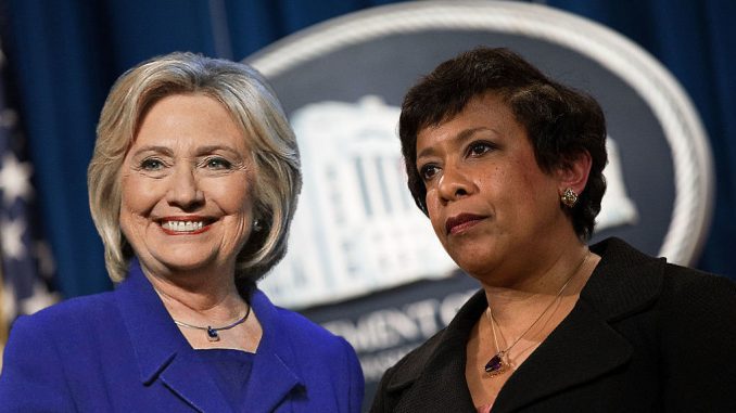 FBI admit that Attorney General Loretta Lynch vowed to protect Hillary Clinton from jail during email investigation