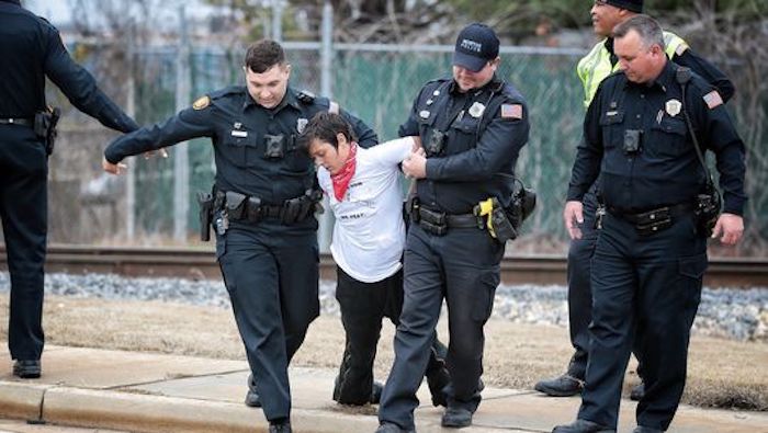 Authorities can now fine protesters $1 million dollars in an "emergency" measure to counter opposition to the construction of oil pipelines.