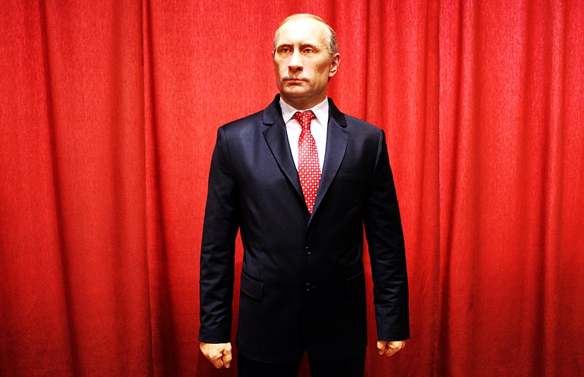 Life-size wax statue of President Putin, Jagodina City Museum, Serbia