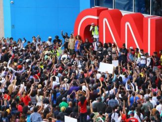 Millions of Americans are rising up against CNN for broadcasting fake news and propaganda, with protests kicking off around the country against the failing cable network.