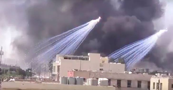US caught using white phosphorus in Syria, ready to blame on Assad