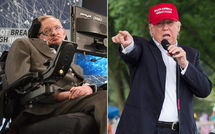 Professor Stephen Hawking has warned that Donald Trump's presidential legacy will include the complete and utter destruction of the human race.