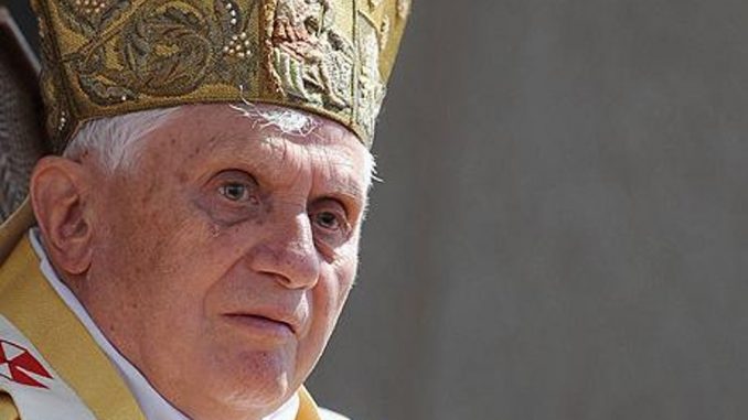 Pope Benedict slammed his successor Pope Francis on Saturday, warning that the Catholic Church is a boat “on the verge of capsizing.”