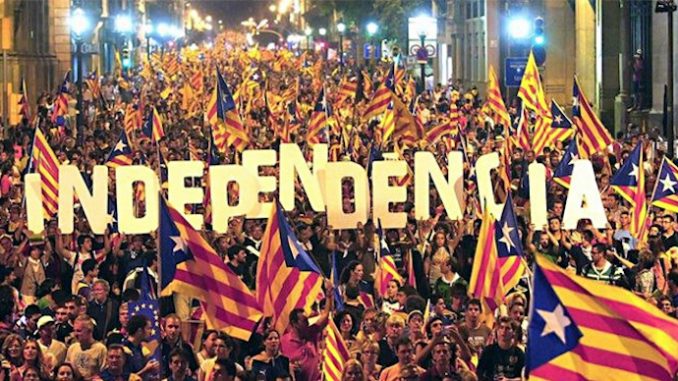 Millions of Catalonians are set to demand independence from Spain and the EU, as the ruling elite take away their democratic rights.