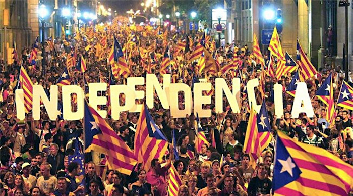 Millions of Catalonians are set to demand independence from Spain and the EU, as the ruling elite take away their democratic rights.