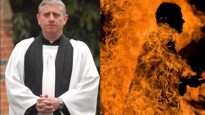 Pedophile priest set himself on fire after being caught raping children