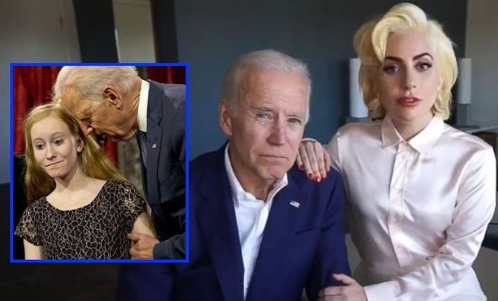 Creepy Joe Biden teams up with Lady Gaga to stop sexual assault