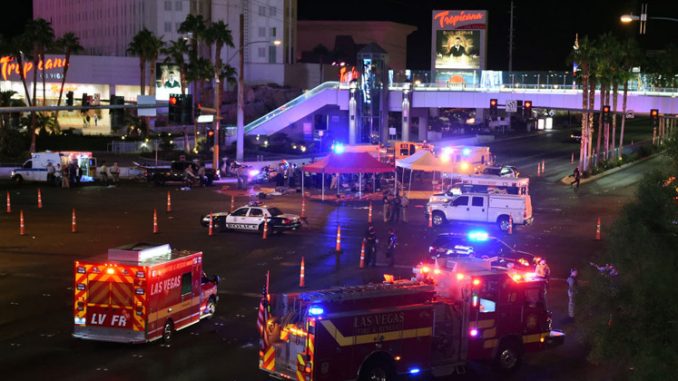 Video footage which shows 17 ambulances removing human bodies from Hooters contradicts the official story told by Sheriff Lombardo.