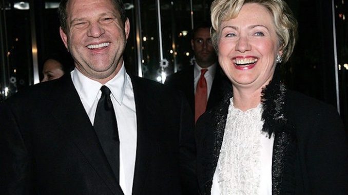 Someone needs to ask Hillary why she is refusing to denounce Harvey Weinstein, the man who donated hundreds of thousands of dollars to her campaigns.