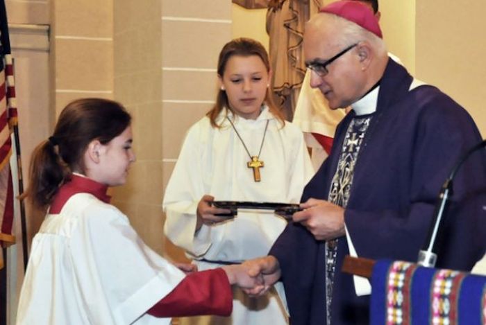 A Vatican pedophile priest who is accused of impregnating a 12-year-old girl says he is not responsible for the pregnancy and that the child was born of the Holy spirit.