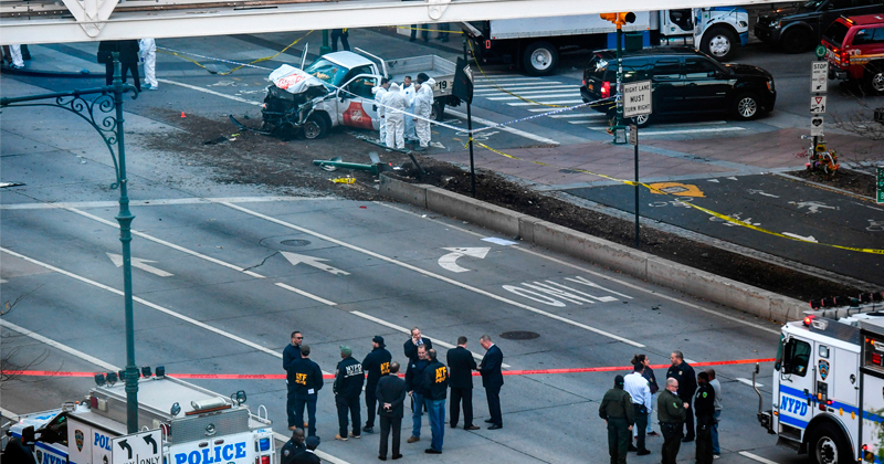 The Manhattan terrorist attack came to you courtesy of the Democratic Party, Barack Obama, and the judges he appointed, all of whom have colluded to stop President Trump from fulfilling his campaign promise of securing our borders from the threat of Islamic terror.