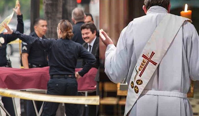 A Massachusets priest, who was accused of molesting 29 children only to have his crimes "forgiven" by the Catholic church, has been found stabbed to death at his home.