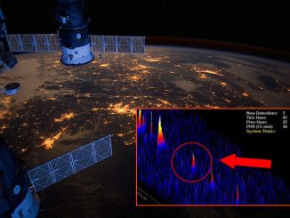 Alien aircraft caught entering Earth's atmosphere