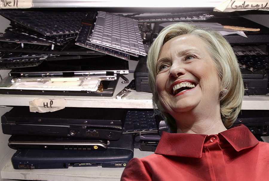 FBI destroyed laptops in Clinton email server probe, lawmaker says