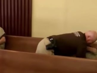 Inmate Josiah Davies thought the judge was too lenient in sentencing a convicted pedophile, so he took matters into his own hands - even though he was handcuffed.