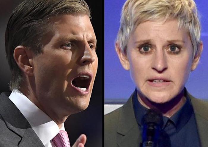 Eric Trump calls Ellen DeGeneres a Deep State stooge