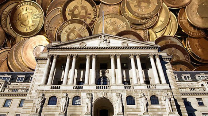 Bank of England creates centralized government approved cryptocurrency to compete against Bitcoin