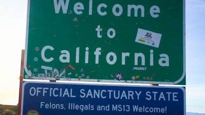 California become sanctuary state for illegals and felons