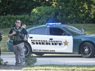 Four armed police officers from Broward County Police may have been ordered to stand down from intervening in the Parkland school shooting, according to reports. 