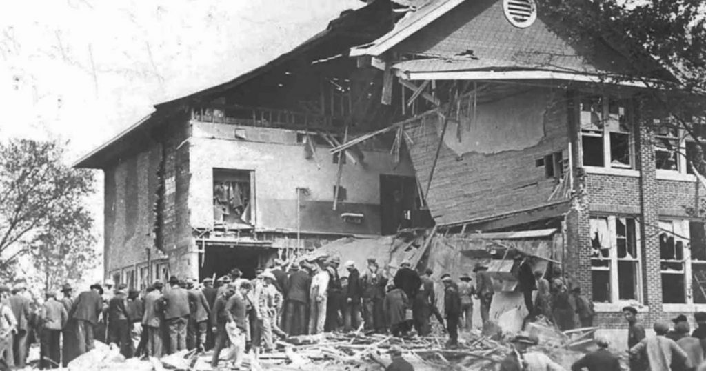 The deadliest school attack in US history has been scrubbed from the history books as it doesn't involve the use of a gun