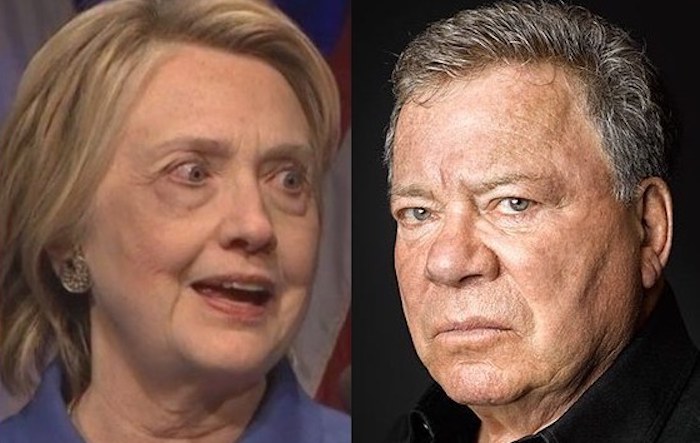 William Shatner slams Hillary Clinton, demanding she stop pretending he voted for her