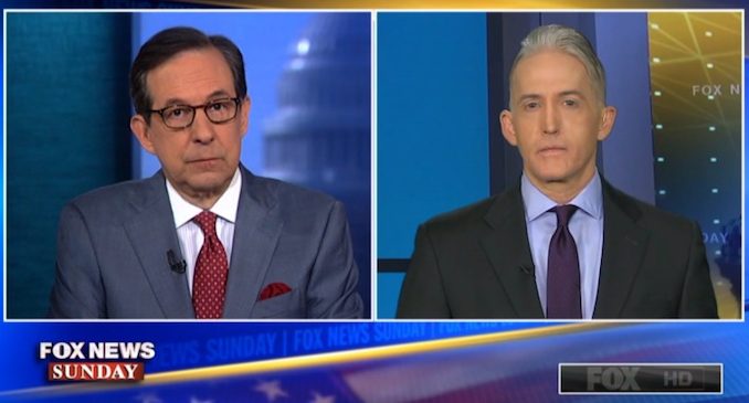 Trey Gowdy told Fox News Sunday that President Trump has done much better dealing with Russian than former president Obama.