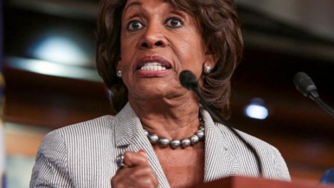 Democratic Rep. Maxine Waters admitted on Saturday that her next political goal is involves securing financial reparations for black Americans.