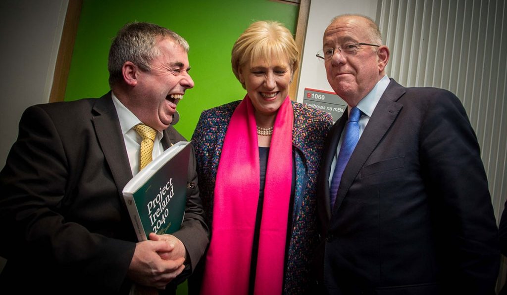 The Irish government has provoked outrage after being caught paying journalists to write good news stories about "Project Ireland 2040".