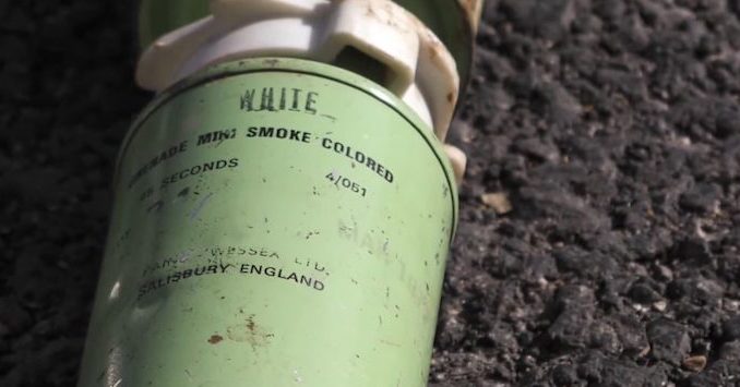 Chlorine containers from Germany and smoke bombs from England discovered in Syria