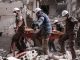 White Helmets treat chemical attack victims without protective gear