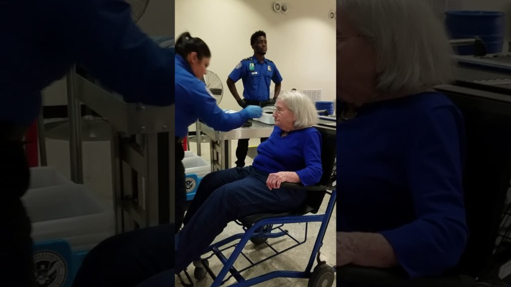 96 year old granny groped and molested by TSA agents