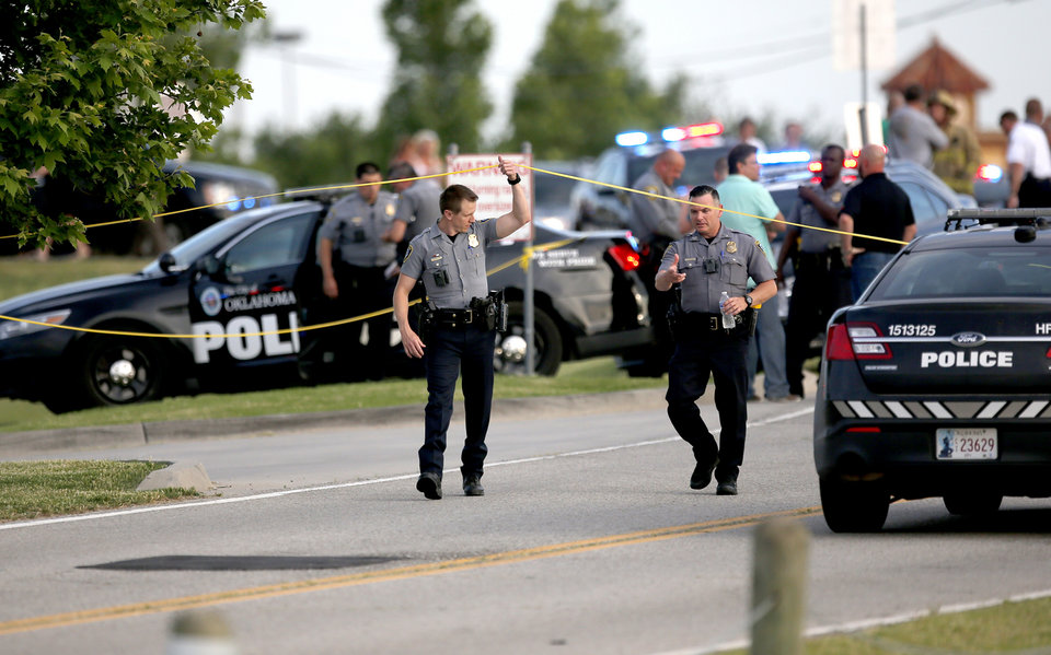 An active shooter who was terrorizing an Oklahoma City restaurant and had shot two diners was stopped by an armed citizen with a pistol, according to police.