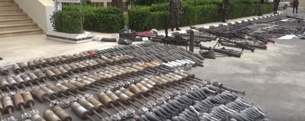 Cache of Israeli weapons recovered from ISIS terrorists in Syria