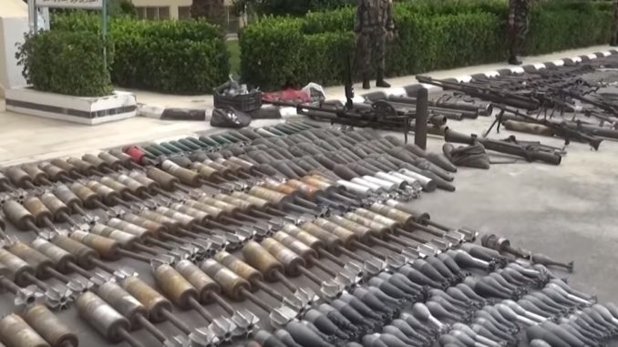 Cache of Israeli weapons recovered from ISIS terrorists in Syria