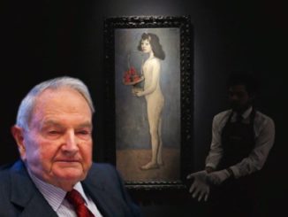 A controversial Picasso painting of a child prostitute owned by the Rockefellers has been sold for a world record price at Christie's recent auction in New York City.