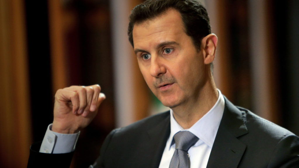 President Assad says Theresa May is behind 'staged' chemical attack in Syria