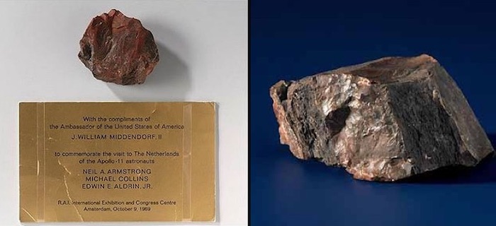 The "lunar rock" given to Holland by NASA is actually a "pretty much worthless stone," according to geologists from a Dutch university.