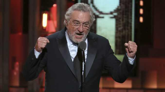 Robert De Niro says 'fuck Trump' at Tony Awards