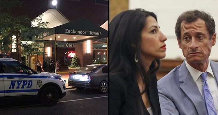 A dead body has been found at the home of Hillary Clinton's top aide Huma Abedin and her husband, the disgraced former Congressman, Anthony Weiner. 