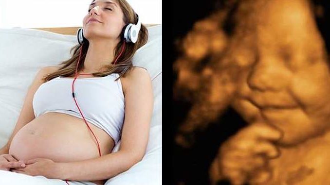 Preborn babies are able to detect sound and respond to music at just 16 weeks gestation, according to a new study.