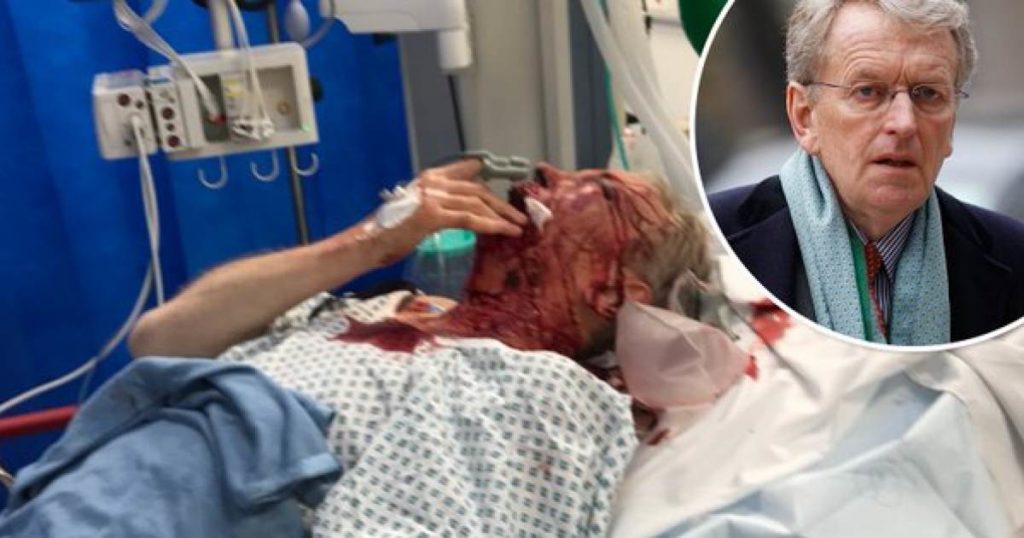 British Ambasaddor fights for his life after being attacked by anti-Trump activists