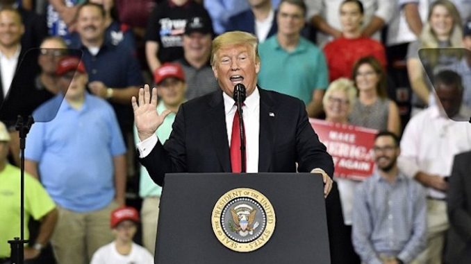 Trump promises fans at Indiana rally that 'crooked Hillary' will be behind bars soon